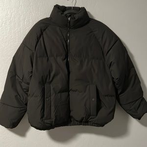 Bershka Black Nylon Puffer